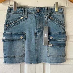 Tractr blue denim girls skirt, size 10